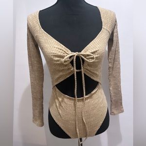 TOP SHOP Long Sleeve Body Suit